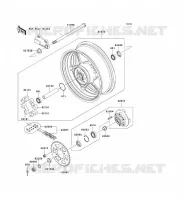 MOYEU ARRIERE pour Kawasaki Z750