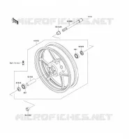 MOYEU AVANT pour Kawasaki Z750