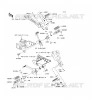REPOSE PIED pour Kawasaki Z750