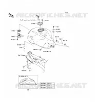 RESERVOIR CARBURANT pour Kawasaki Z750