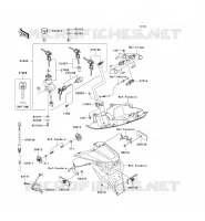 CONTACTEUR SERRURE/R&Eacute;FLECTEUR pour Kawasaki Z750S