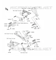 REPOSE PIED pour Kawasaki Z750S