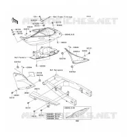 CACHE LAT&Eacute;RAL/GARDE CHAINE pour Kawasaki Z750S