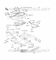 CACHE LAT&Eacute;RAL/GARDE CHAINE pour Kawasaki Z750S