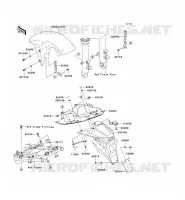 GARDE BOUE pour Kawasaki Z750S
