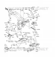 PIECE DE CADRE (COUVERTURE) pour Kawasaki Z750S