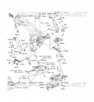 PIECE DE CADRE (COUVERTURE) pour Kawasaki Z750S