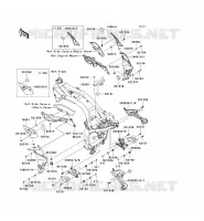 PIECE DE CADRE (COUVERTURE) pour Kawasaki Z750