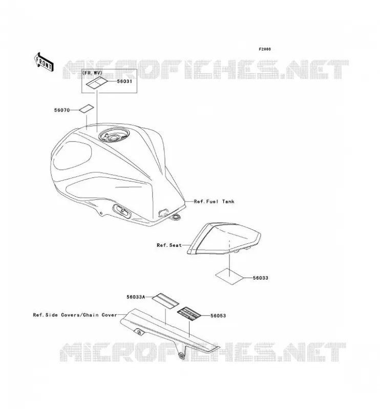 LABEL Kawasaki MOTOS 750 2012 Z750  ZR750LCF