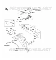 FEUX ARRI&Egrave;RE(S) pour Kawasaki Z750 ABS
