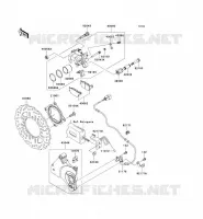 FREIN ARRIERE pour Kawasaki Z750 ABS