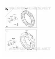 PNEUS pour Kawasaki Z750 ABS