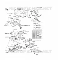 CACHE LAT&Eacute;RAL/GARDE CHAINE pour Kawasaki Z750 ABS