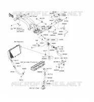 TUYAU D'EAU pour Kawasaki Z750 ABS