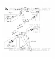 CLIGNOTANTS pour Kawasaki Z750 ABS
