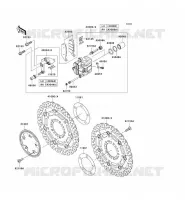 FREIN AVANT pour Kawasaki Z750 ABS