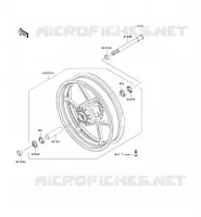 MOYEU AVANT pour Kawasaki Z750 ABS