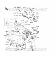 PIECE DE CADRE (COUVERTURE) pour Kawasaki Z750 ABS