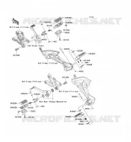 REPOSE PIED pour Kawasaki Z750 ABS