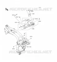 SUPPORT BATTERIE pour Kawasaki Z750 ABS