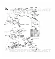 CACHE LAT&Eacute;RAL/GARDE CHAINE pour Kawasaki Z750 ABS