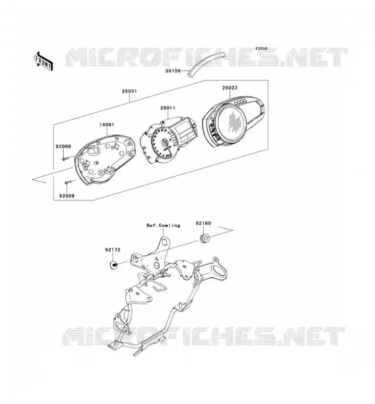COMPTEURS Kawasaki MOTOS 750 2012 Z750 ABS  ZR750MCF