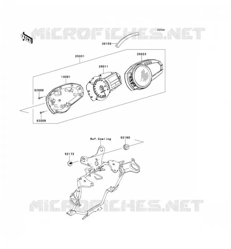 COMPTEURS Kawasaki MOTOS 750 2012 Z750 ABS  ZR750MCF