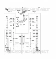 FOURCHE pour Kawasaki Z750R