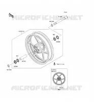 MOYEU AVANT pour Kawasaki Z750R