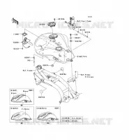 RESERVOIR CARBURANT pour Kawasaki Z750R