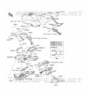 CACHE LAT&Eacute;RAL/GARDE CHAINE pour Kawasaki Z750R ABS