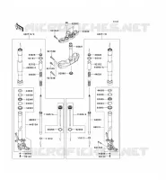FOURCHE pour Kawasaki Z750R ABS
