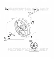 MOYEU AVANT pour Kawasaki Z750R ABS