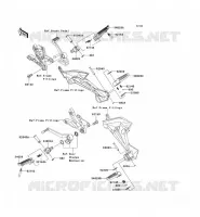 REPOSE PIED pour Kawasaki Z750R ABS