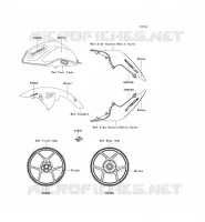STICKER(EBONY)(PBF/PCF) pour Kawasaki Z750R ABS