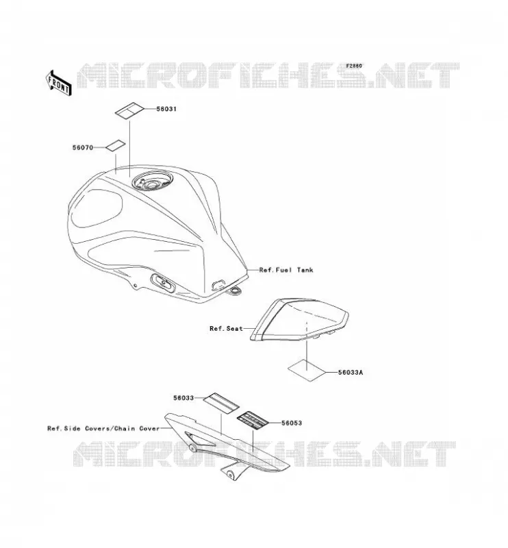 LABEL Kawasaki MOTOS 750 2011 Z750R ABS  ZR750PBF
