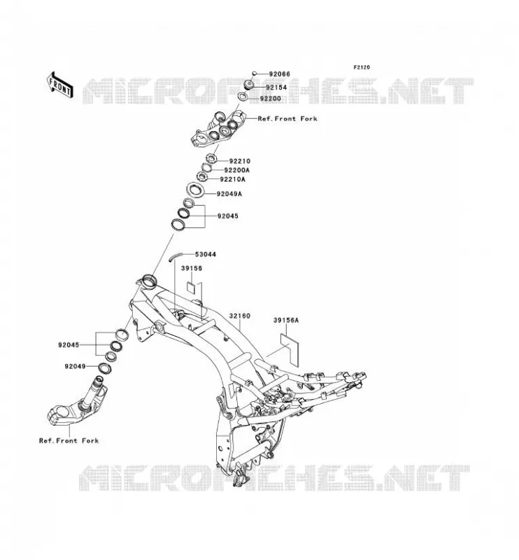 CH&Acirc;SSIS Kawasaki MOTOS 750 2012 Z750R ABS  ZR750PCF