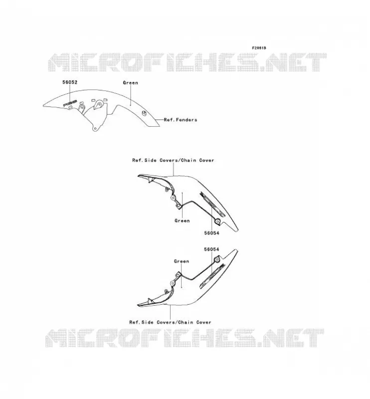 STICKER(GREEN) Kawasaki MOTOS 750 2012 Z750R ABS  ZR750PCF