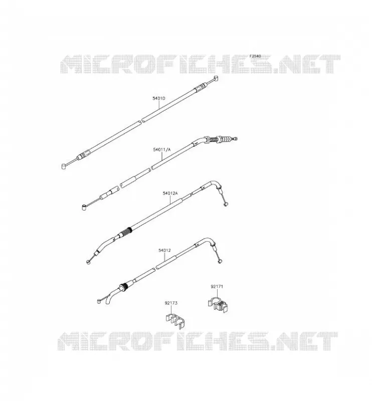 CABLES Kawasaki MOTOS 800 2014 Z800  ZR800AEF