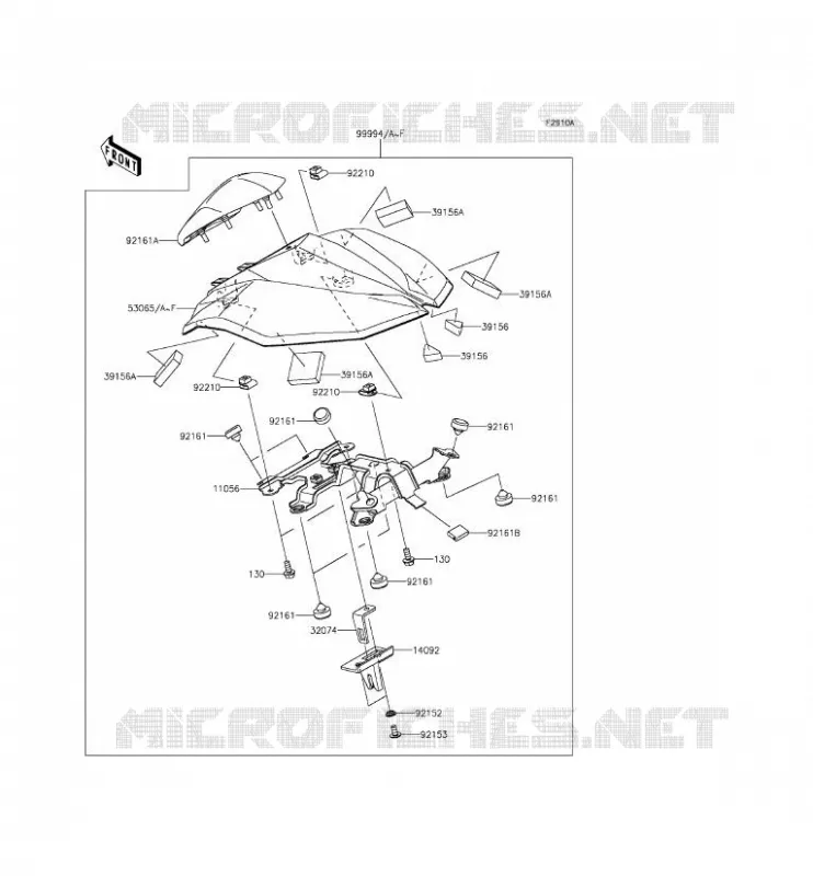 ACCESSOIRE (COUVRE SELLE) Kawasaki MOTOS 800 2014 Z800  ZR800AEF