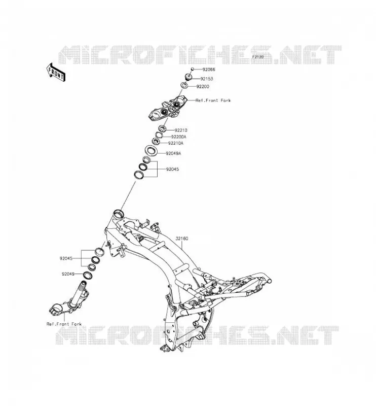 CH&Acirc;SSIS Kawasaki MOTOS 800 2014 Z800  ZR800AEF