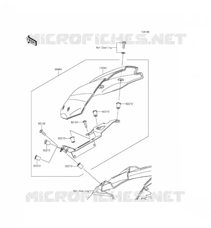 ACCESSOIRE(COUVRE COMPTEUR) Kawasaki MOTOS 800 2015 Z800  ZR800AFF
