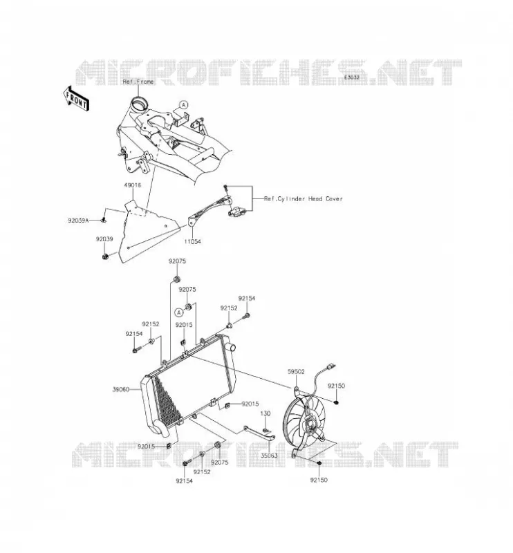 RADIATEUR Kawasaki MOTOS 800 2013 Z800 ABS  ZR800BDS