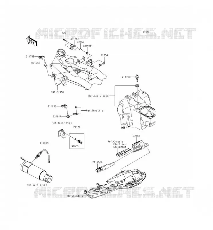 INJECTION CARBURANT Kawasaki MOTOS 800 2014 Z800 ABS  ZR800BEF