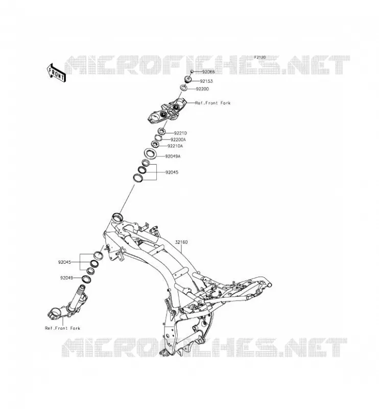 CH&Acirc;SSIS Kawasaki MOTOS 800 2014 Z800 ABS  ZR800BEF