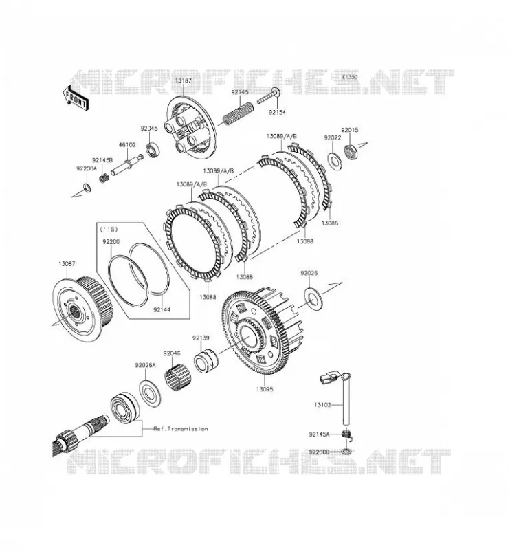 EMBRAYAGE Kawasaki MOTOS 800 2014 Z800 ABS  ZR800BEF