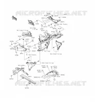 CACHE LAT&Eacute;RAL/GARDE CHAINE pour Kawasaki Z800 ABS