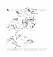 CACHE LAT&Eacute;RAL/GARDE CHAINE pour Kawasaki Z800 ABS