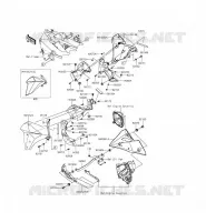 CARENAGE INFERIEUR pour Kawasaki Z800 ABS