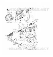 &Eacute;CHAPPEMENT pour Kawasaki Z800 ABS